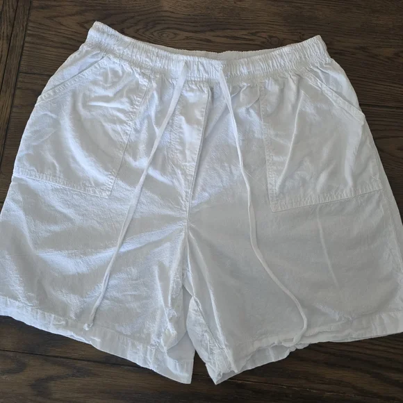 Vintage Basic Editions 100% Cotton White Shorts Relaxed Fit - Picture 1 of 3